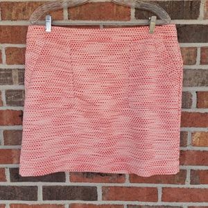 Ann Taylor Loft NWT Straight Pencil Tweed Mini Skirt Fully lined with pockets 14